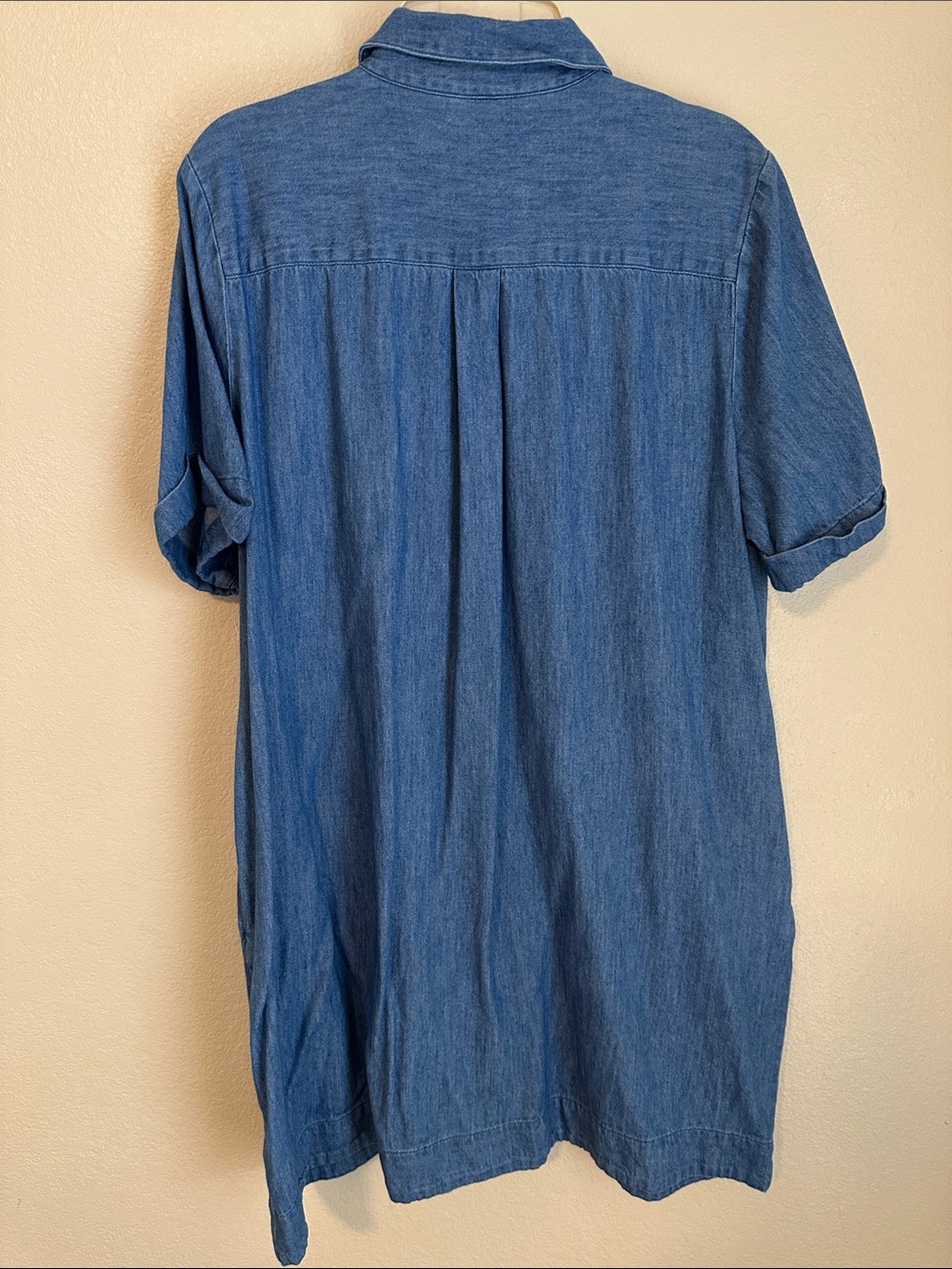 🍁Old Navy Chambray Button Down Mini Shirt Dress🍁 - Picture 6 of 7